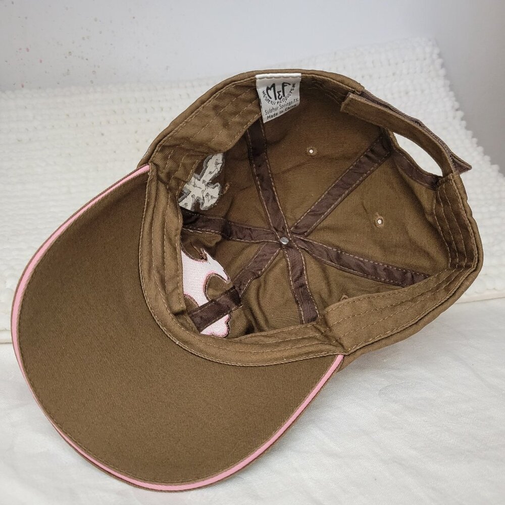 M&F Western Baseball Hat Women's Bling Cross Glam Chic Brown Shiny rhinestones - Picture 6 of 9